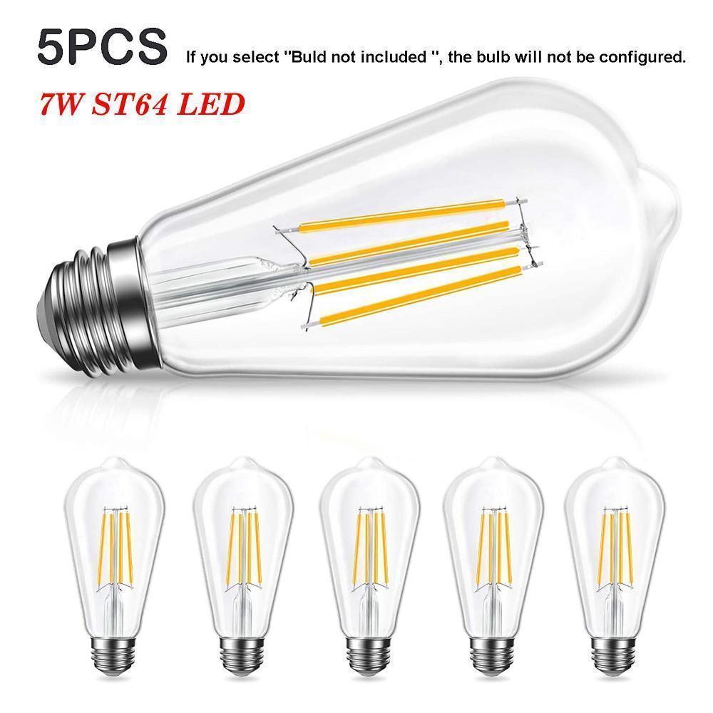 3 Bladed Farmhouse Retractable Ceiling Fan with Light - Lamp Outdoor