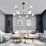 9-light Glass LED Nordic Sputnik Chandeliers Hanging Ceiling Lights - Lamp Outdoor