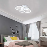 Elegant Semi Flush Mount Ceiling Lights with Unique Overlapping Rings - Lamp Outdoor