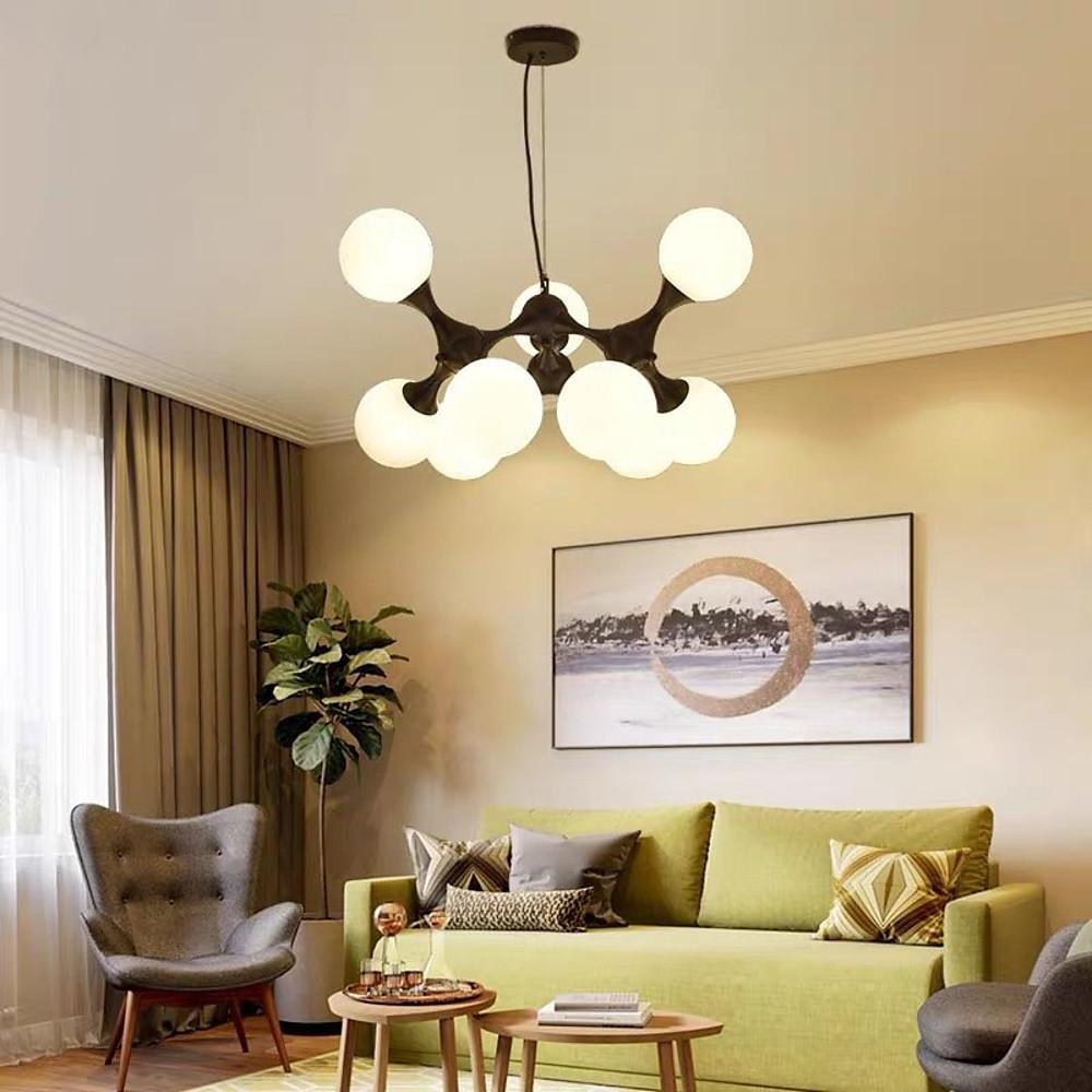 Modern Globe Sputnik Chandelier Bubble Chandelier 9 Bulbs - Lamp Outdoor