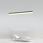 Modern Aluminum Acrylic Pendant Lights Elongated Linear Ceiling Lights - Lamp Outdoor