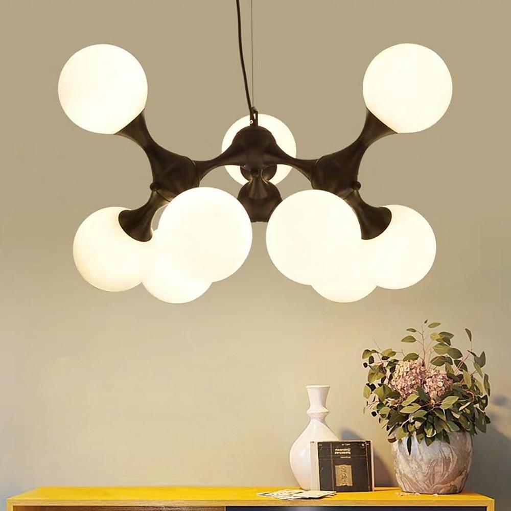 Modern Globe Sputnik Chandelier Bubble Chandelier 9 Bulbs - Lamp Outdoor