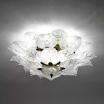 Leaves Flush Mount Ceiling Light Metal Glass Unusual LED Light - Lamp Outdoor