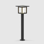 Wide Top LED Post Lights with Rain Shield & Hollow Interior Dual Power Options