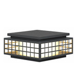 Elegant Solar LED Garden Lamp Vintage Hollowed Pattern, Weatherproof Metal Design - Lamp Outdoor
