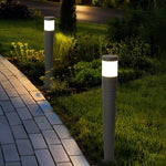 Vintage LED Outdoor Post Lights with Aluminum Body & Dome-Shaped Lampshade - Lamp Outdoor