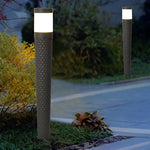 Vintage LED Outdoor Post Lights with Aluminum Body & Dome-Shaped Lampshade - Lamp Outdoor