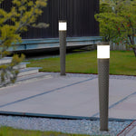 Vintage LED Outdoor Post Lights with Aluminum Body & Dome-Shaped Lampshade - Lamp Outdoor