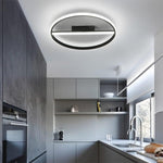 Creative Circle Flush Mount Light Metal Ceiling Light 1 Light - Lamp Outdoor