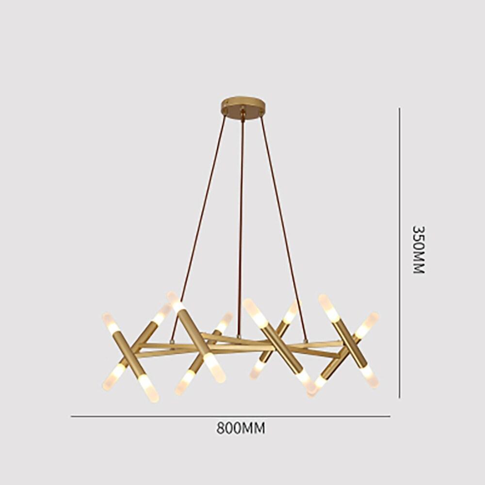 Creative Metal Design 16-Lights LED Industrial Chandeliers Hanging Lamp - Lamp Outdoor