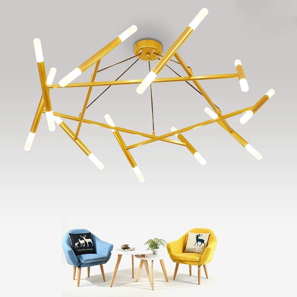 Creative Metal Design 16-Lights LED Industrial Chandeliers Hanging Lamp - Lamp Outdoor