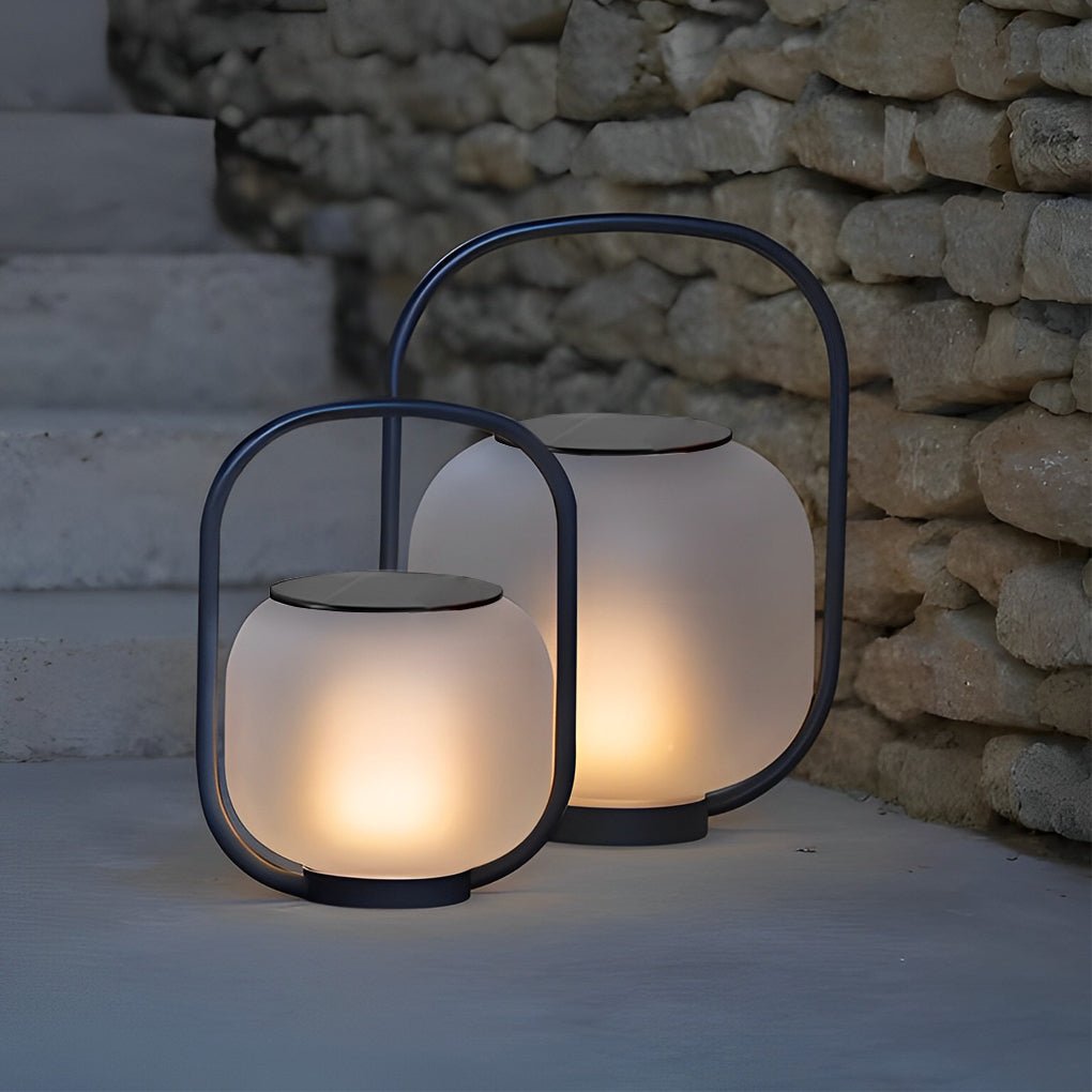 Waterproof Portable LED Rechargeable Solar Powered Outdoor Floor Lamp - Lamp Outdoor