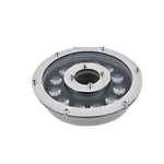 Waterproof LED fountain light featuring spotlights positioned around circular frame