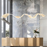 Waves Acrylic Ribbon Streamers LED Modern Chandeliers with LED Strip - Lamp Outdoor