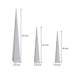 White conical floor lamp with sleek profile for modern interior design