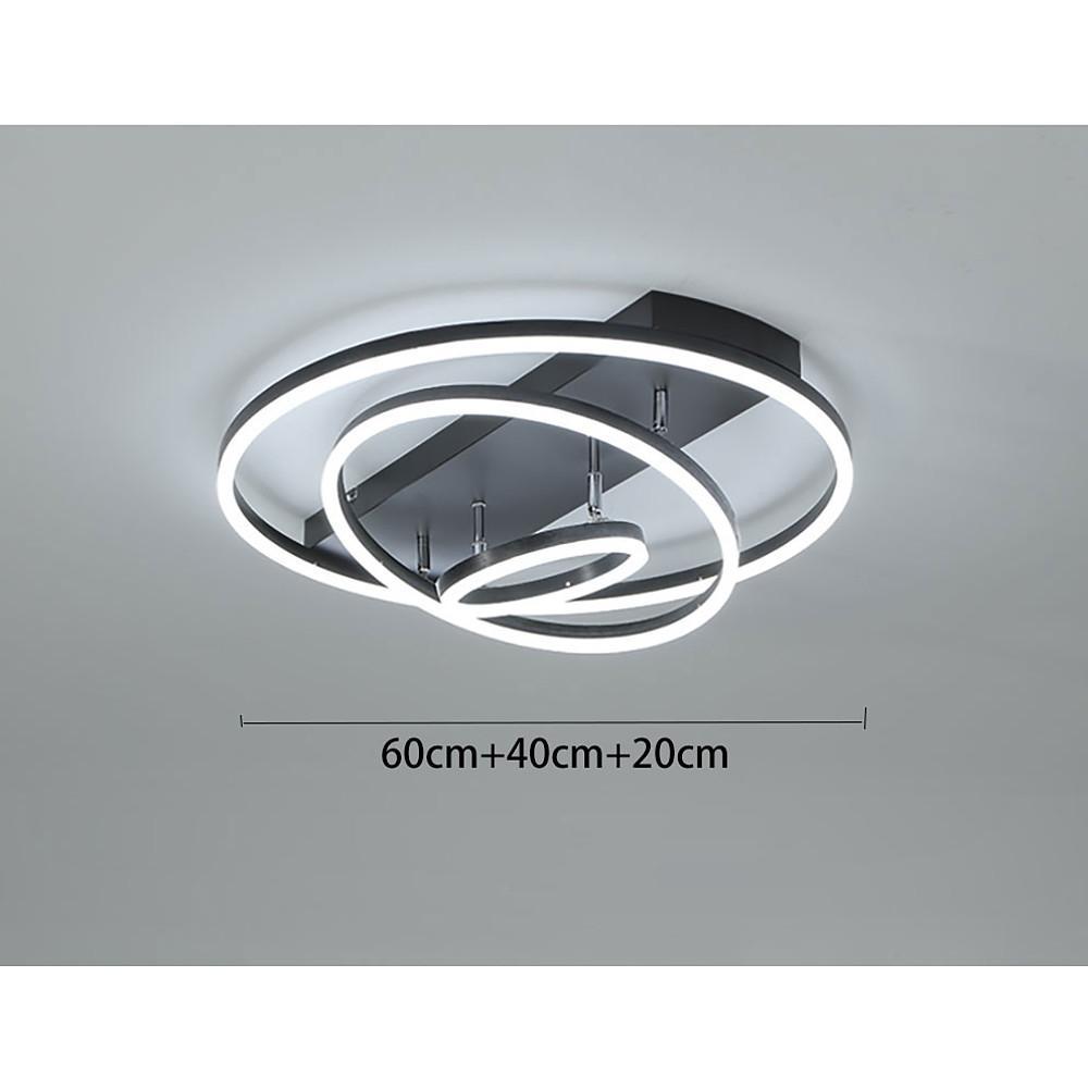 3 Circle Arbitrary Acrylic LED Flush Mount Ceiling Light for Living Room - Lamp Outdoor