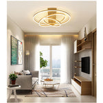 3 Circle Arbitrary Acrylic LED Flush Mount Ceiling Light for Living Room - Lamp Outdoor
