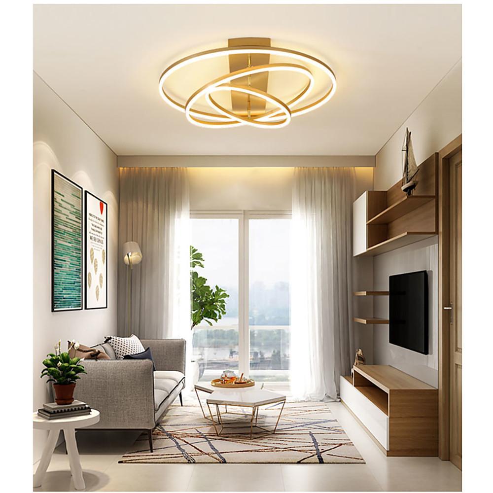 3 Circle Arbitrary Acrylic LED Flush Mount Ceiling Light for Living Room - Lamp Outdoor