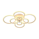 Elegant Semi Flush Mount Ceiling Lights with Unique Overlapping Rings - Lamp Outdoor