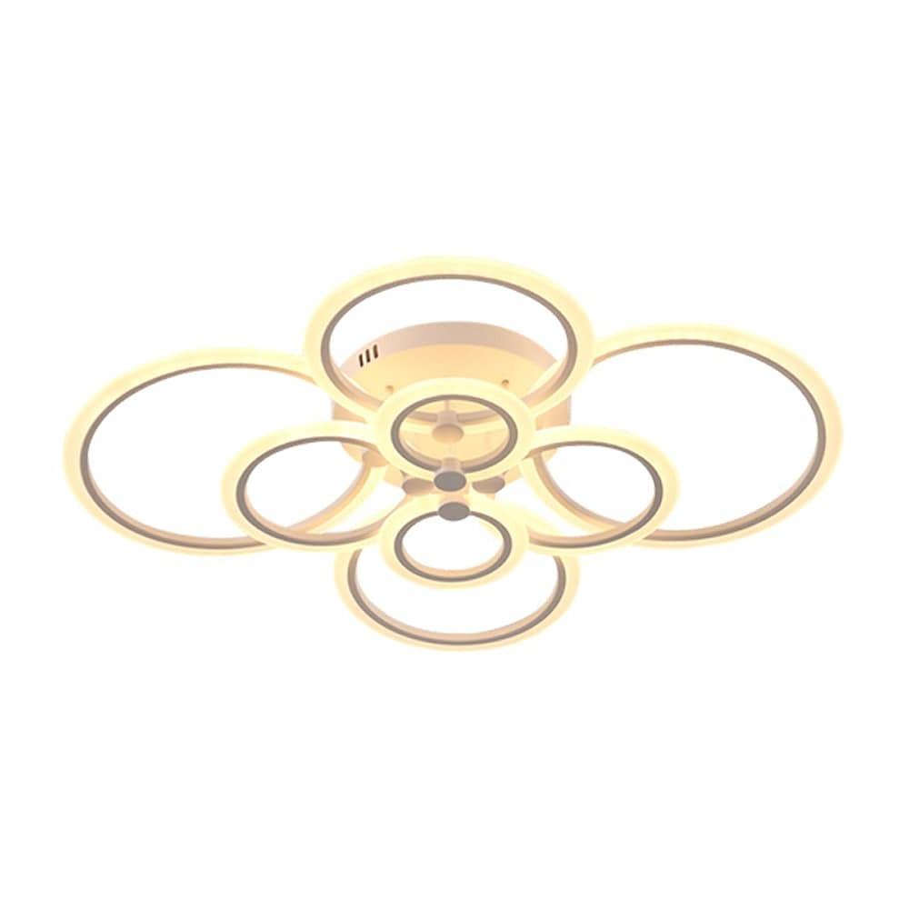 Elegant Semi Flush Mount Ceiling Lights with Unique Overlapping Rings - Lamp Outdoor