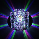 Electroplated Metal Crystal Flower Multi Color LED Modern Ceiling Light - Lamp Outdoor