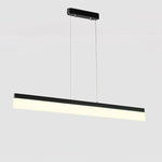 Modern Aluminum Acrylic Pendant Lights Elongated Linear Ceiling Lights - Lamp Outdoor