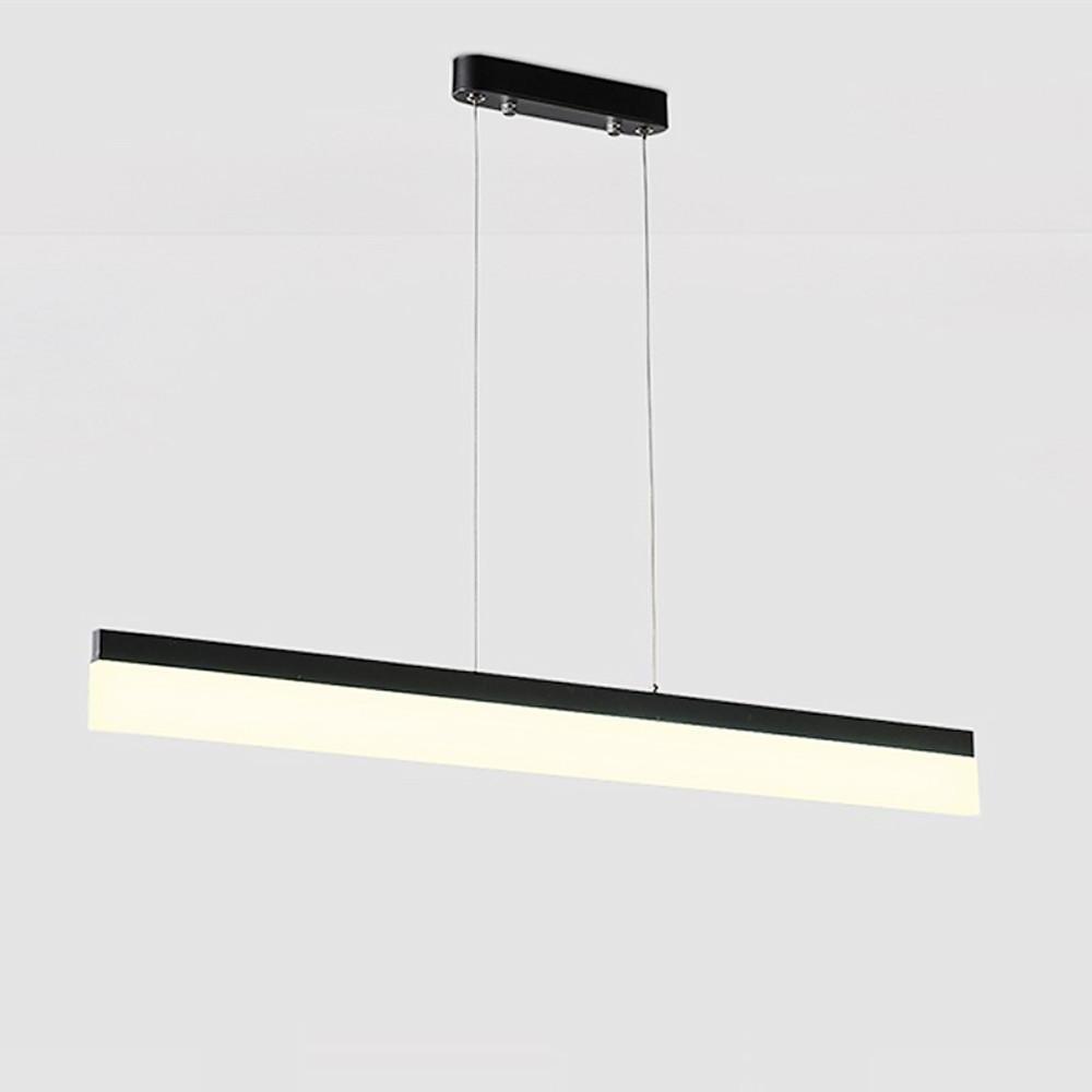 Modern Aluminum Acrylic Pendant Lights Elongated Linear Ceiling Lights - Lamp Outdoor