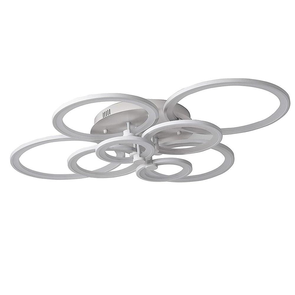 Elegant Semi Flush Mount Ceiling Lights with Unique Overlapping Rings - Lamp Outdoor