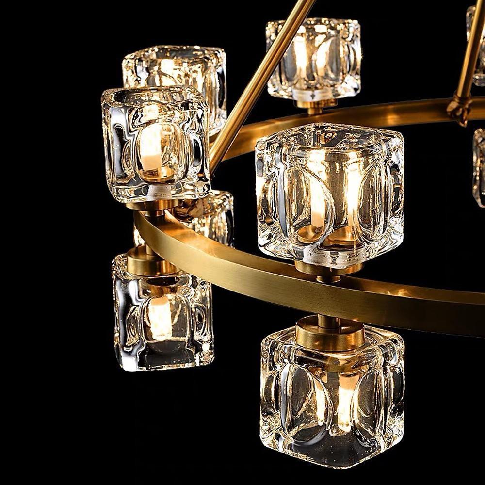 Circles Spotlights Industrial Brass Chandeliers LED Ceiling Light - Lamp Outdoor