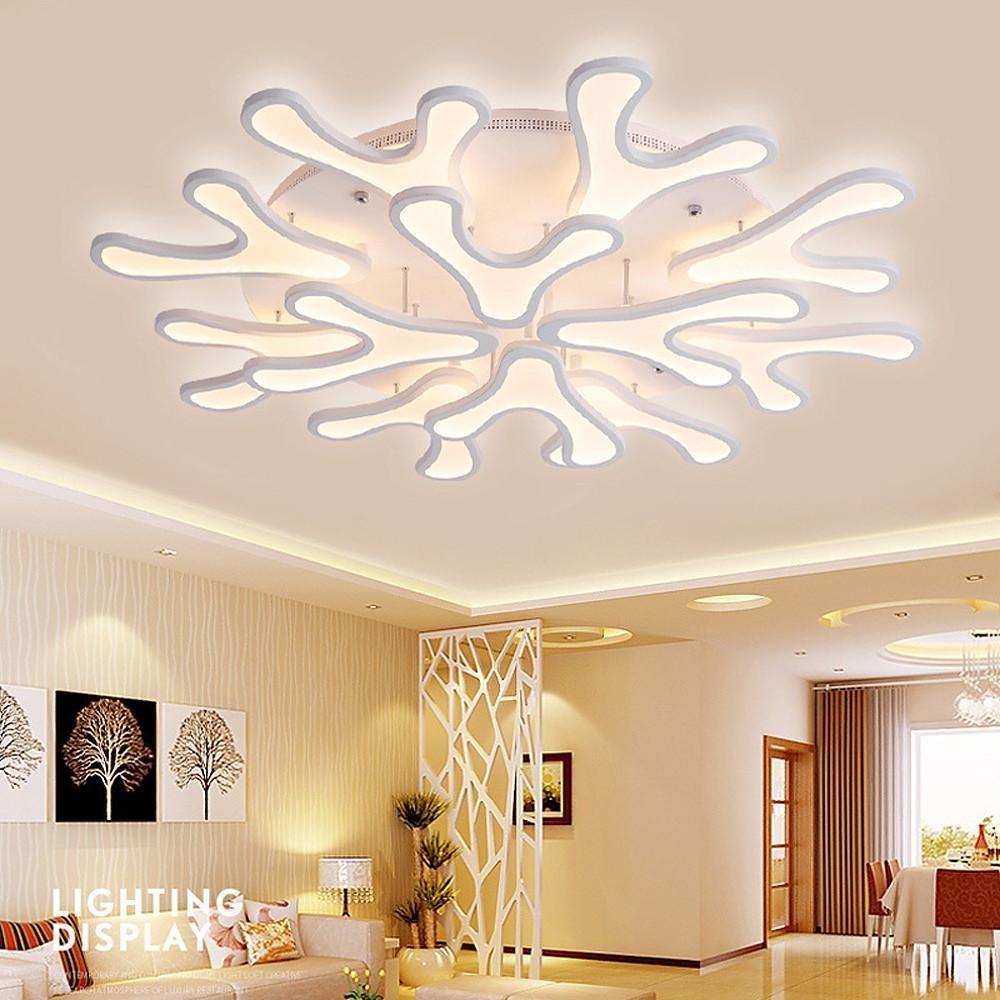 Creative Flower Dimmable LED Nordic Ceiling Lights Flush Mount Lighting - Lamp Outdoor