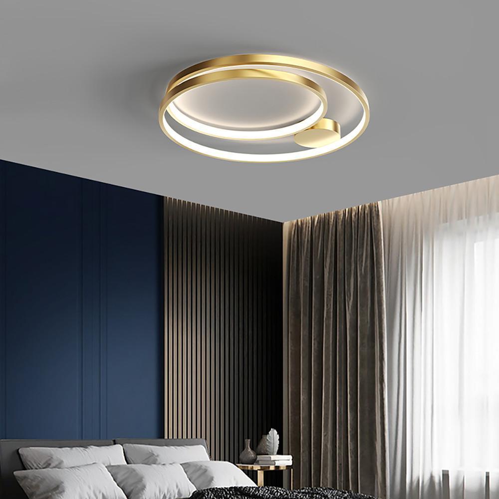 Multiple Circles Black Flush Mount Light LED Ceiling Light - Lamp Outdoor