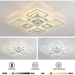 5 Square LED Modern Ceiling Lights Fixture Flush Mount Lighting Ceiling Lamp - Lamp Outdoor