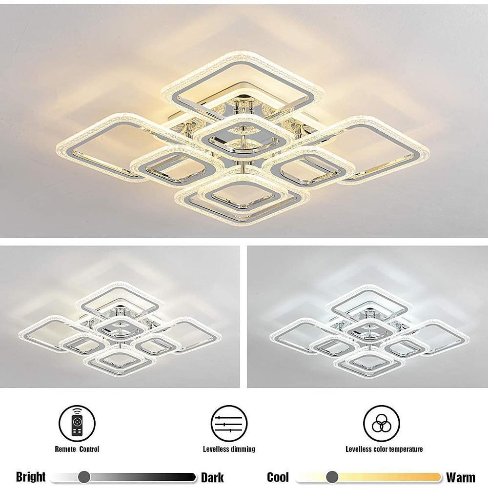 5 Square LED Modern Ceiling Lights Fixture Flush Mount Lighting Ceiling Lamp - Lamp Outdoor