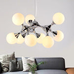 Modern Globe Sputnik Chandelier Bubble Chandelier 9 Bulbs - Lamp Outdoor