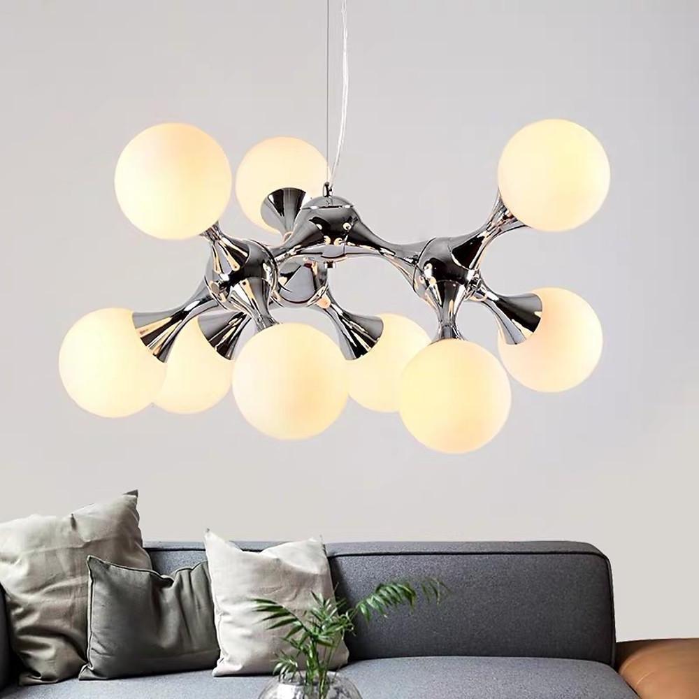 Modern Globe Sputnik Chandelier Bubble Chandelier 9 Bulbs - Lamp Outdoor