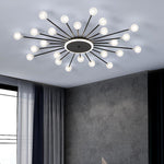 24 Lights LED Glass Metal Nordic Hanging Ceiling Lights Pendant Lights - Lamp Outdoor