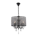 Electroplated Metal Crystal LED Country Chandeliers Kitchen Pendant Light - Lamp Outdoor