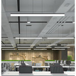 Modern Aluminum Acrylic Pendant Lights Elongated Linear Ceiling Lights - Lamp Outdoor