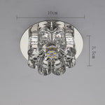 Electroplated Metal Crystal Flower Multi Color LED Modern Ceiling Light - Lamp Outdoor