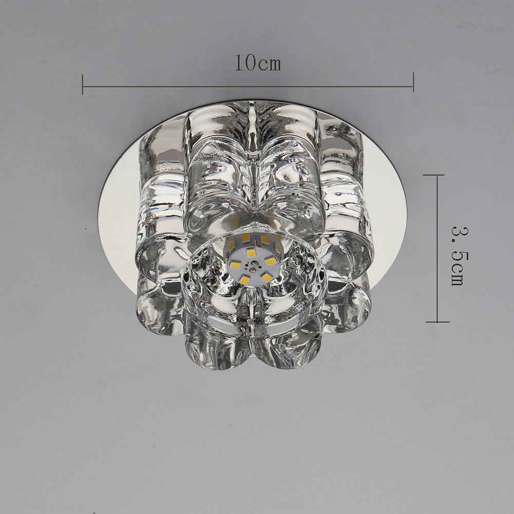 Electroplated Metal Crystal Flower Multi Color LED Modern Ceiling Light - Lamp Outdoor