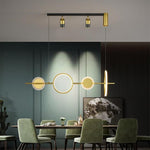 Artistic Circles Linear LED Modern Chandeliers Kitchen Pendant Lighting - Lamp Outdoor