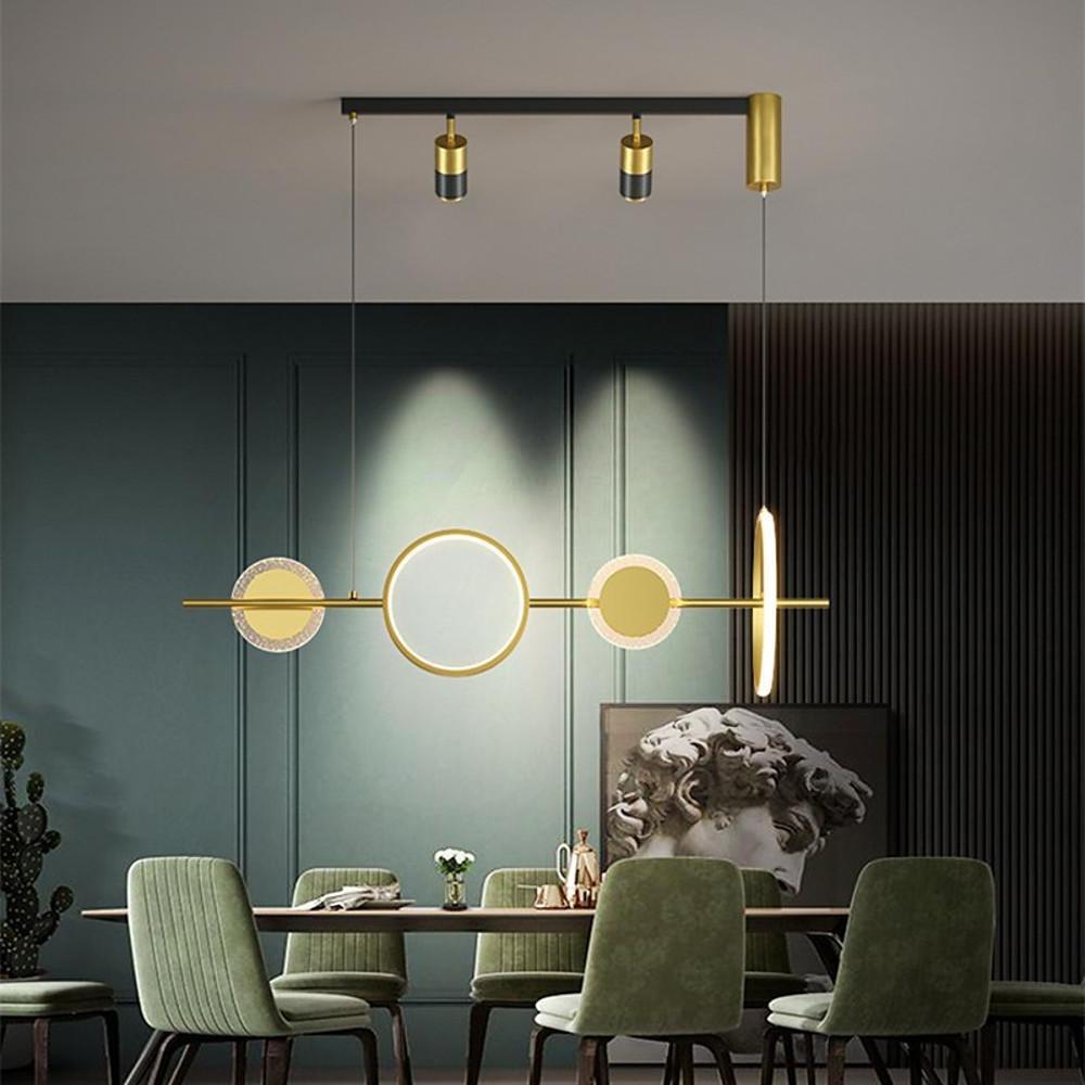 Artistic Circles Linear LED Modern Chandeliers Kitchen Pendant Lighting - Lamp Outdoor