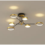 Circular 8-light Design LED Nordic Flush Mount Ceiling Light Chandeliers - Lamp Outdoor