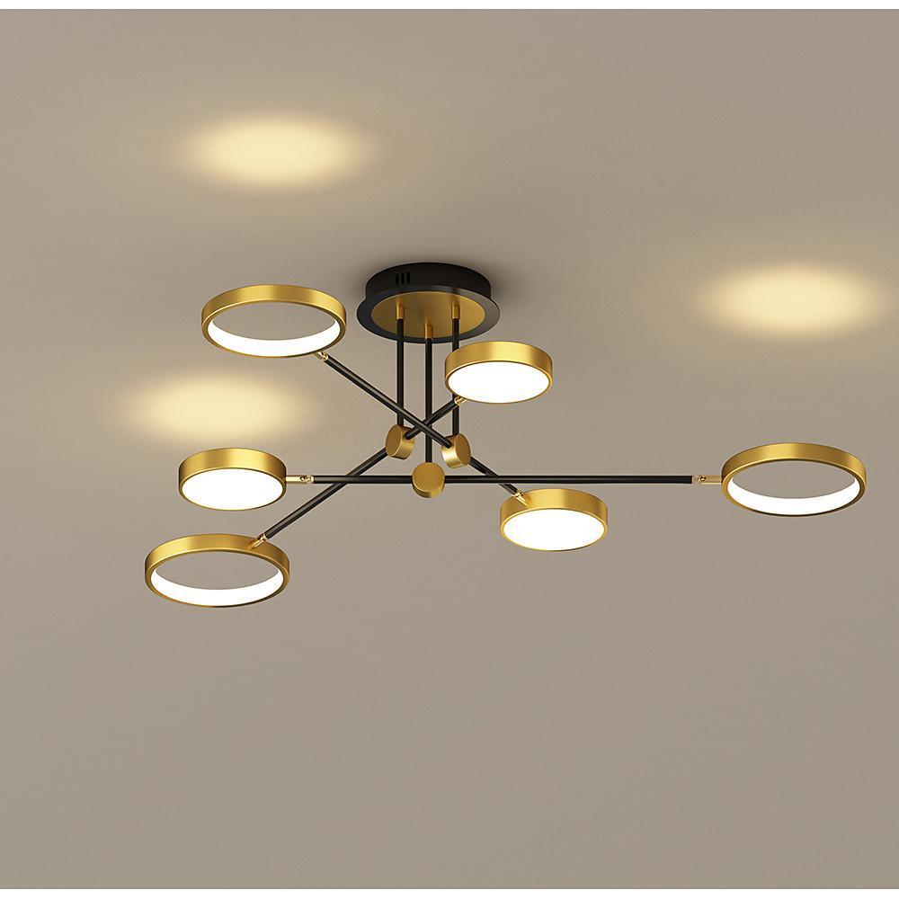 Circular 8-light Design LED Nordic Flush Mount Ceiling Light Chandeliers - Lamp Outdoor