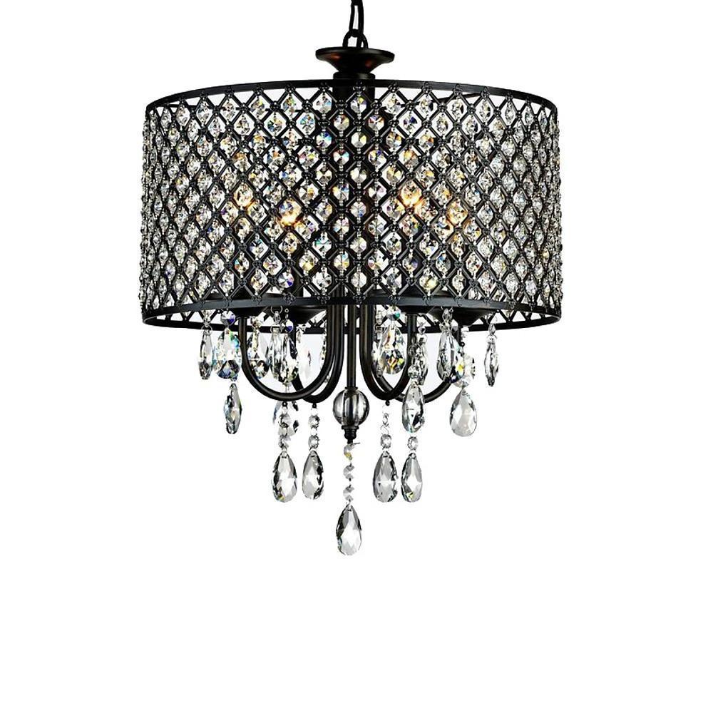 Electroplated Metal Crystal LED Country Chandeliers Kitchen Pendant Light - Lamp Outdoor