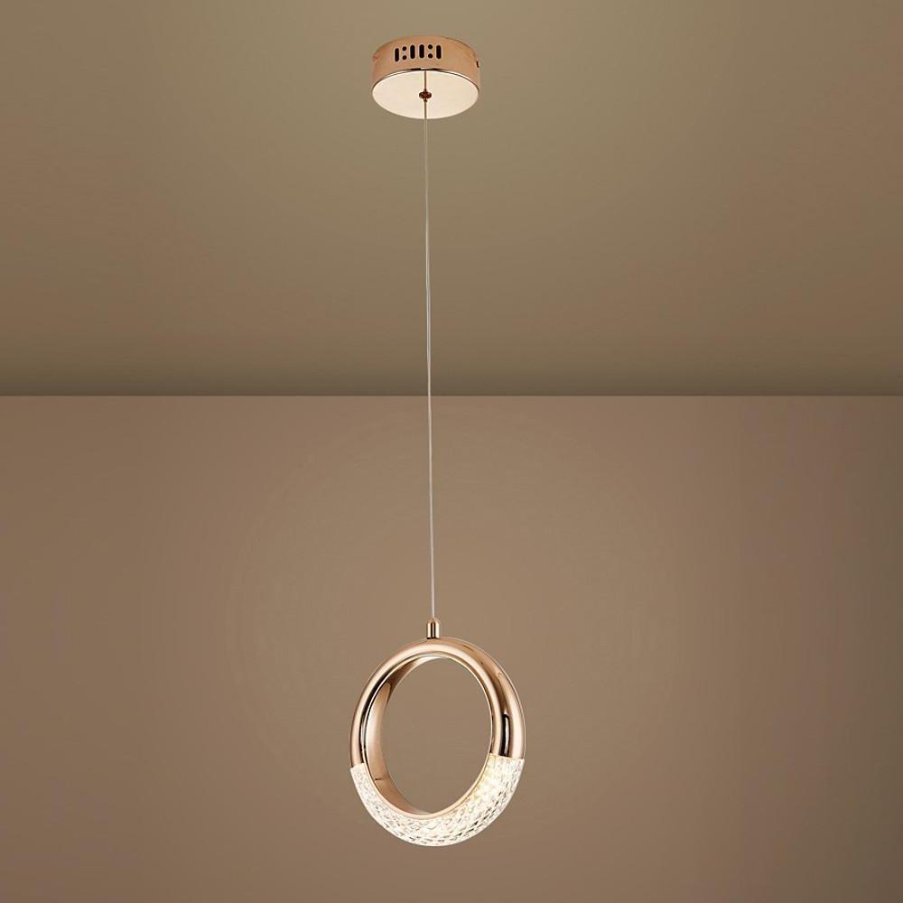 Ring Shaped LED Electroplated Metal Modern Pendant Light Hanging Lamp - Lamp Outdoor