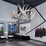 Vintage Antler Chandelier with Candle Lights - 4/6/8 Lights - Lamp Outdoor