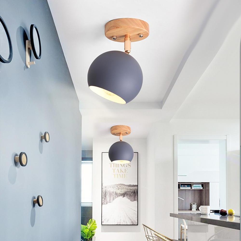 Semicircular Metal LED Rustic Adjustable Pendant Lights Ceiling Lights - Lamp Outdoor