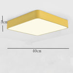 Square Modern Style Design Flush Mount Lighting Metal PVC Acrylic LED Bedroom Ceiling Lights - Lamp Outdoor