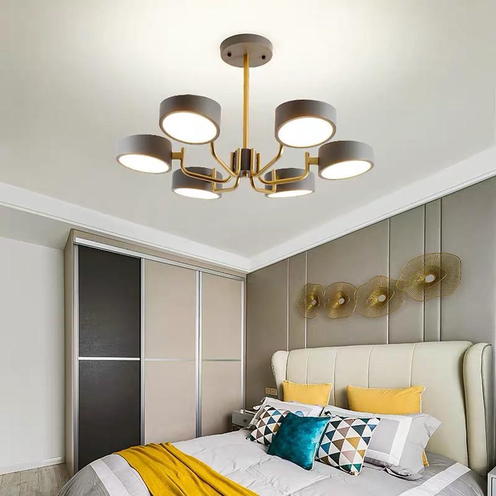 6 Light Modernist LED Flush Mount Ceiling Light for Bedroom - Lamp Outdoor